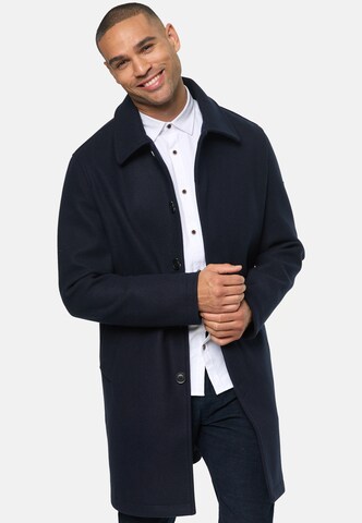 INDICODE JEANS Between-Seasons Coat 'Grandrim' in Blue