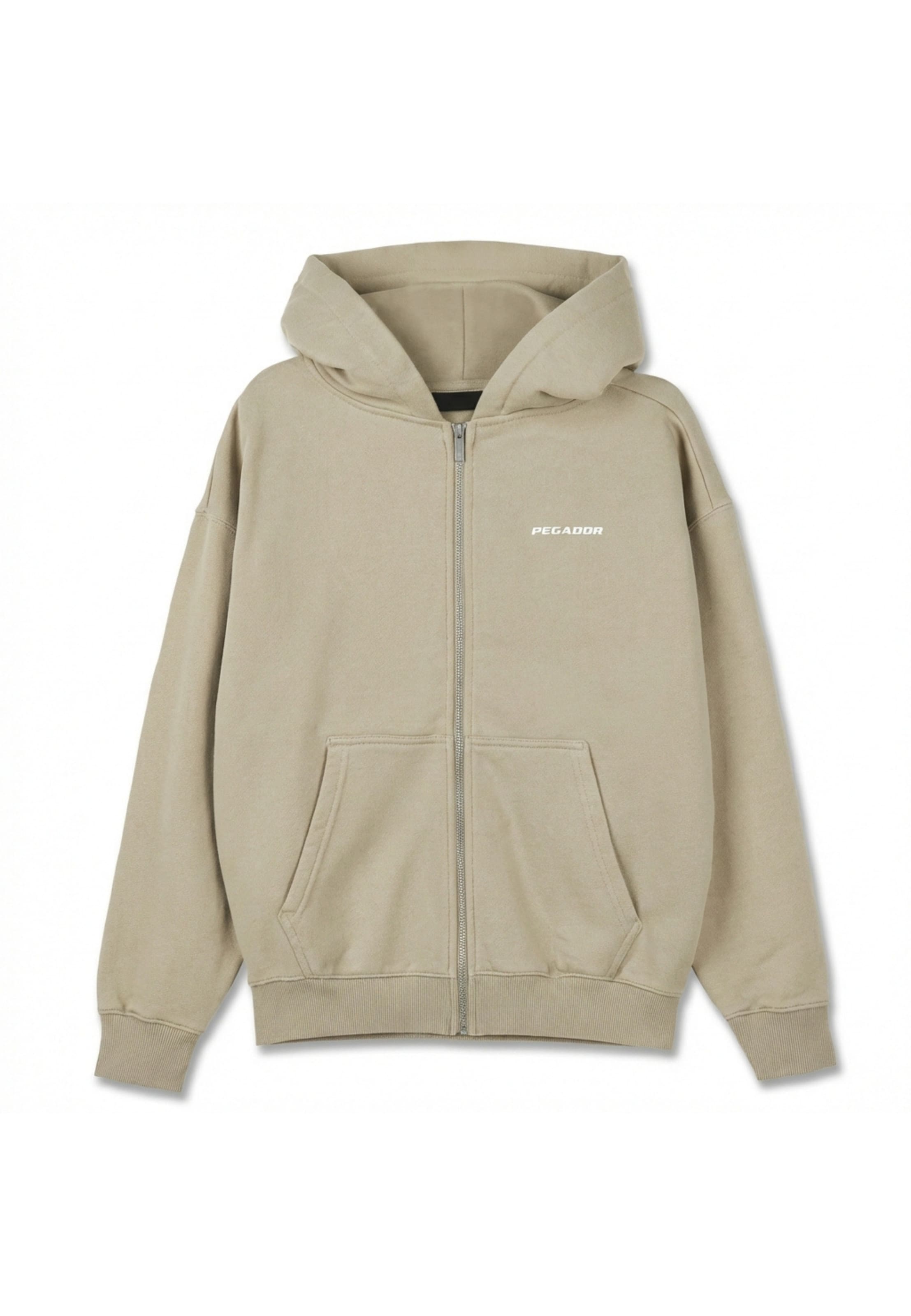 Giacca di felpa 'Clarita' di Pegador in beige: frontale