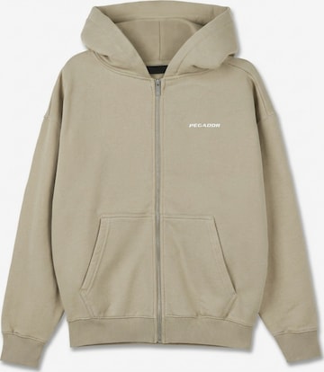 Giacca di felpa 'Clarita' di Pegador in beige: frontale