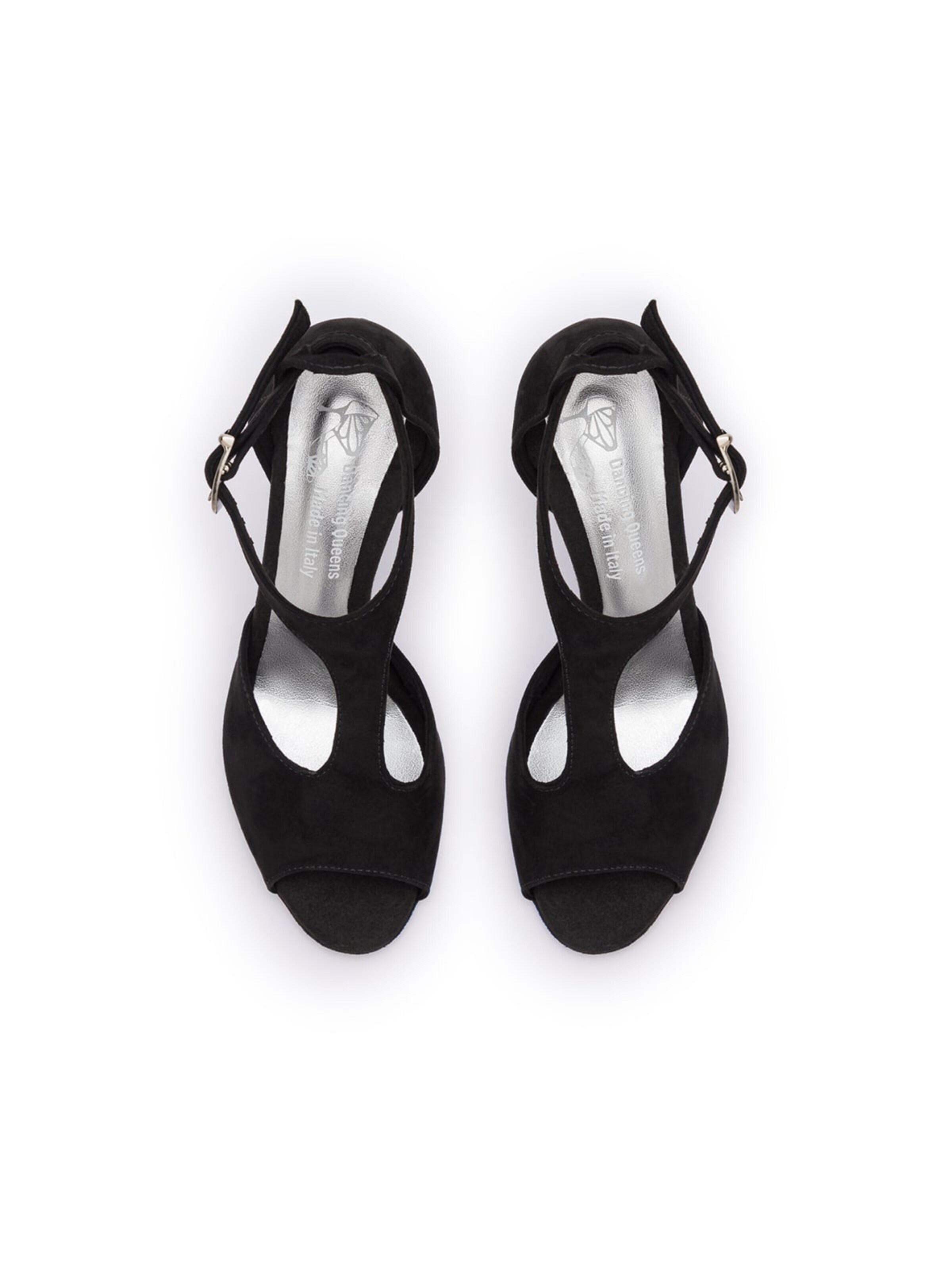 Dancing Queens Strap Sandals 'Grace Serenity Tanzschuhe Wildleder - Absatz 5.0 cm flare' in Black