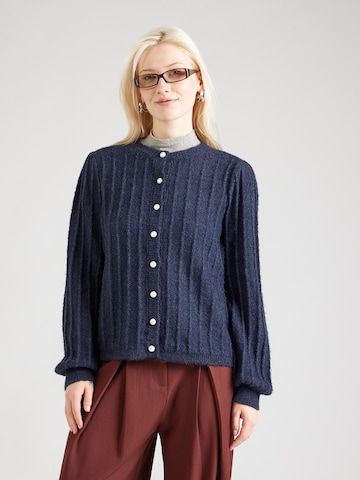 VILA Gebreid vest 'VIHILDE' in Blauw: voorkant