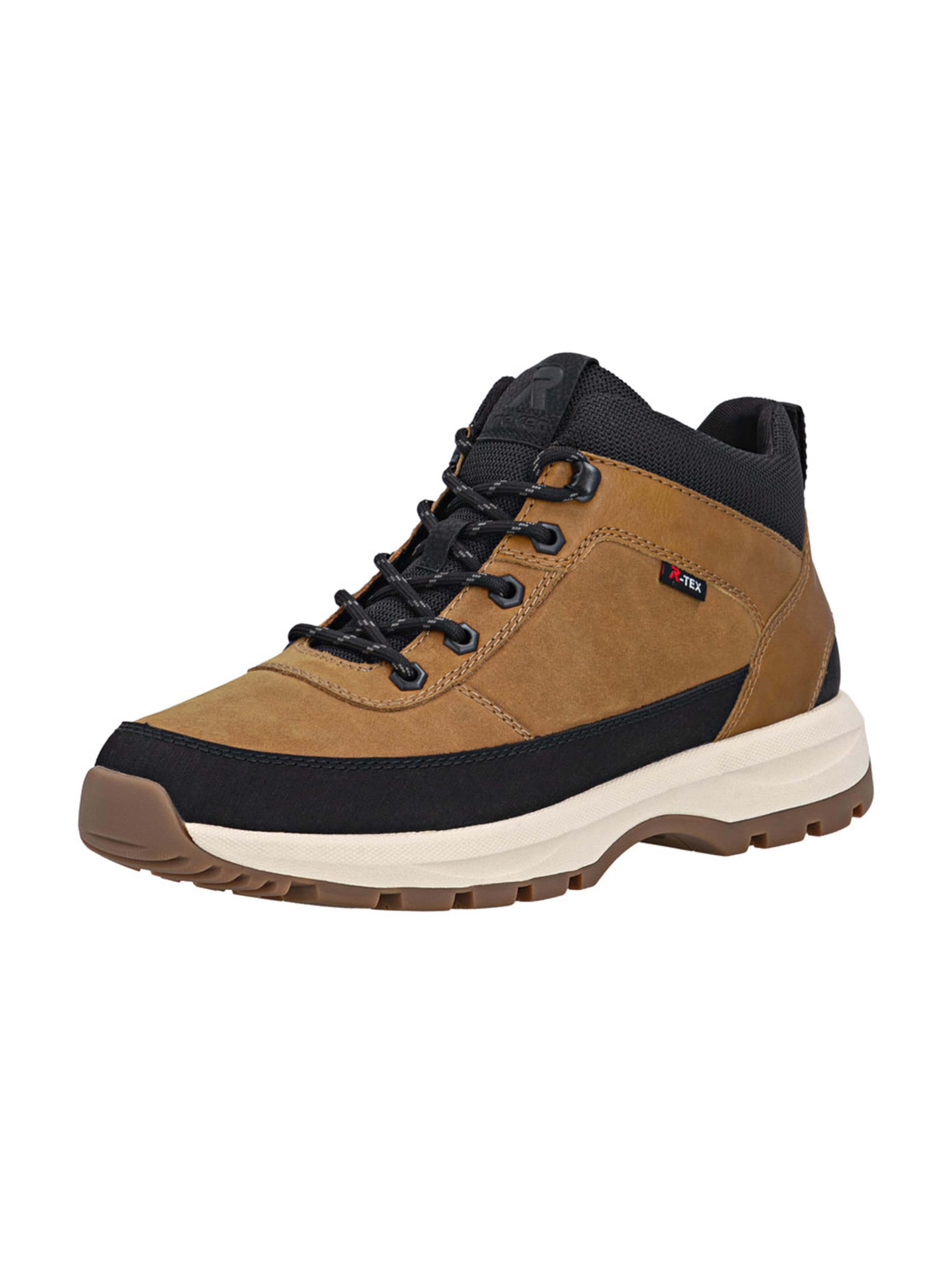 Bocanci cu șireturi de la Rieker Sport pe maro: față