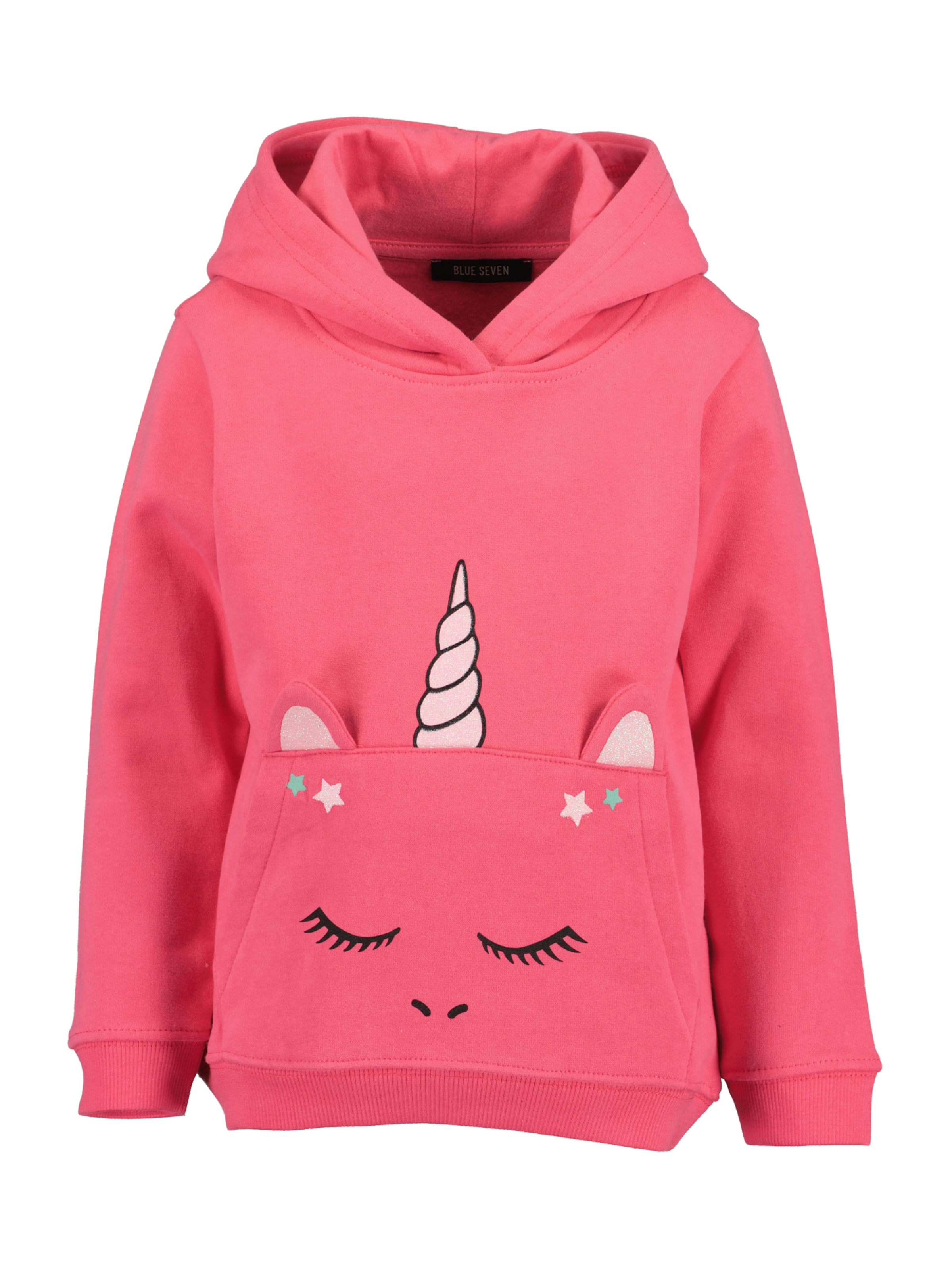 BLUE SEVEN Свитшот в Ярко-розовый: спереди