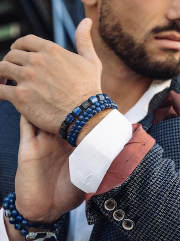GT Collection Armband 'Double-Bead' in Blauw