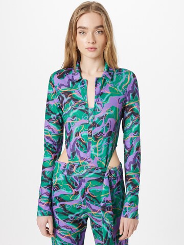 Body a camicia di LOCAL HEROES in colori misti: frontale