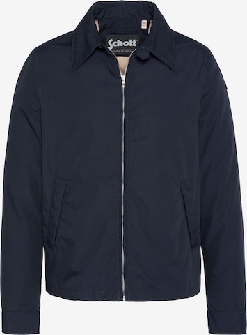 Manteau mi-saison Schott NYC en bleu : devant