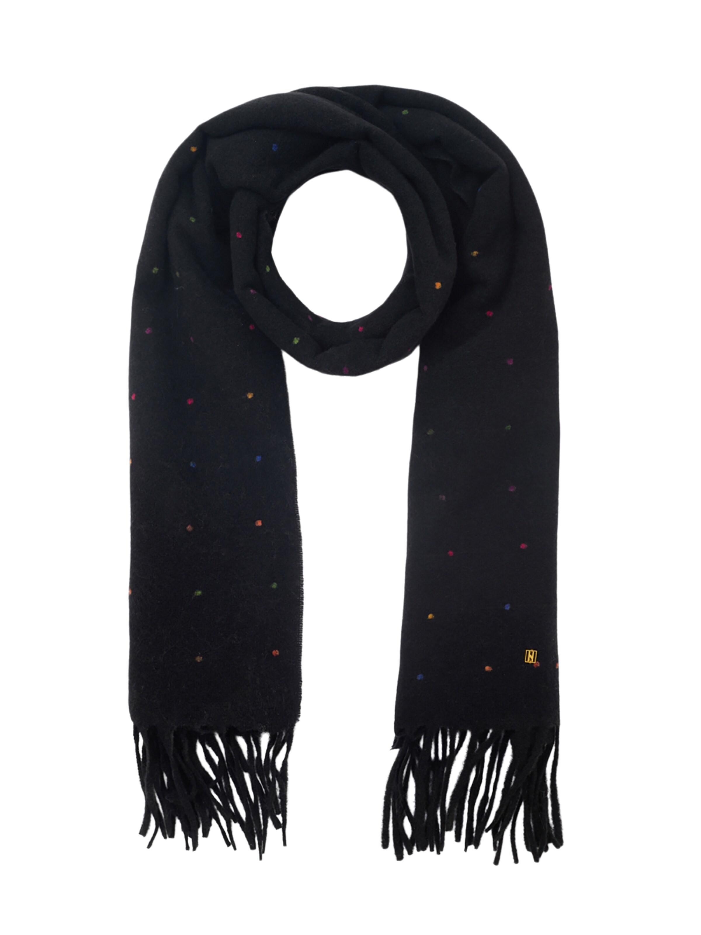 NALì Schal 'POIS' in Schwarz: Vorderseite