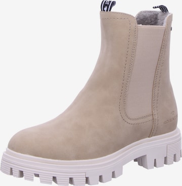 Bottes TOM TAILOR en beige : devant