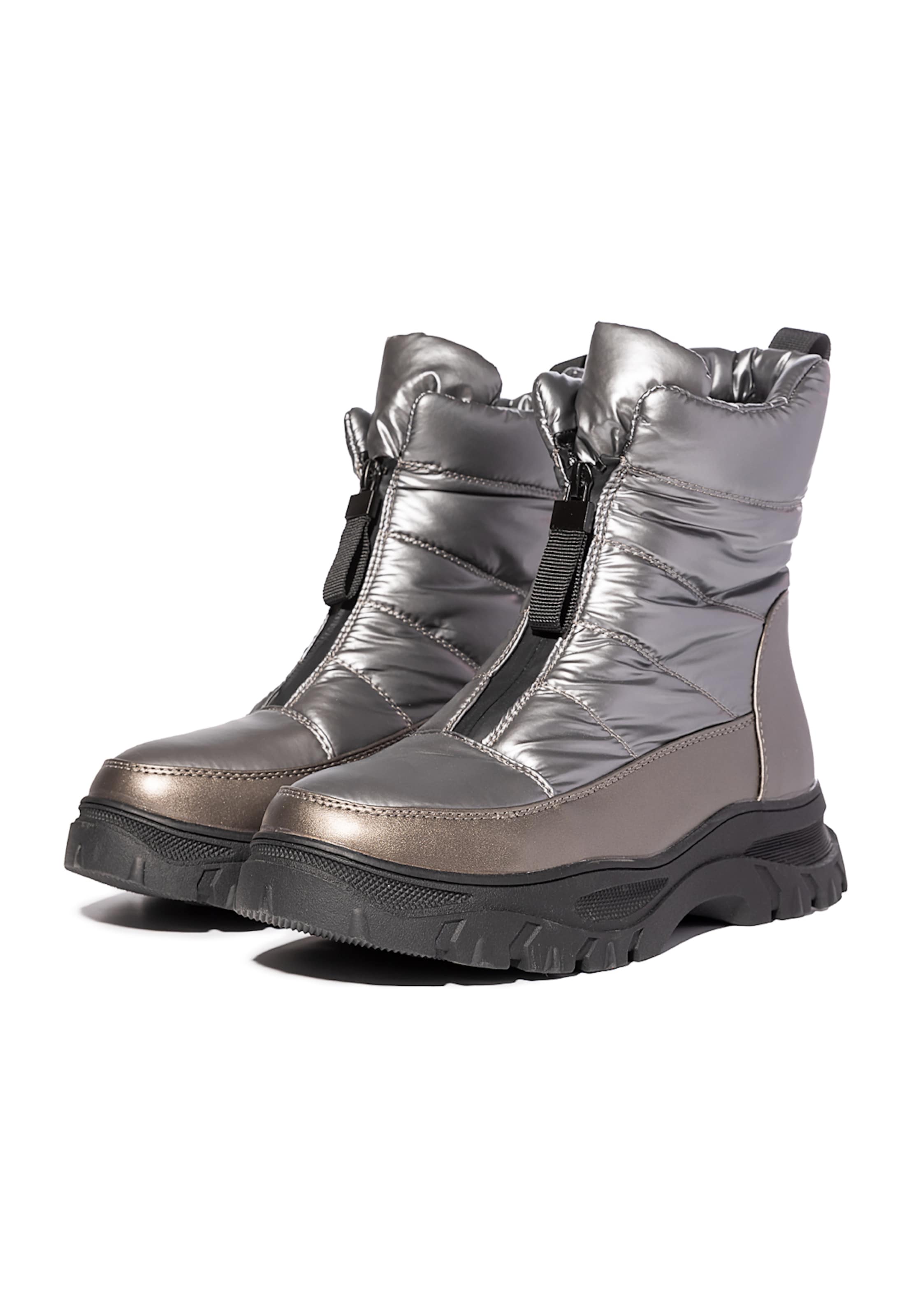 CESARE GASPARI Stiefelette in Silber