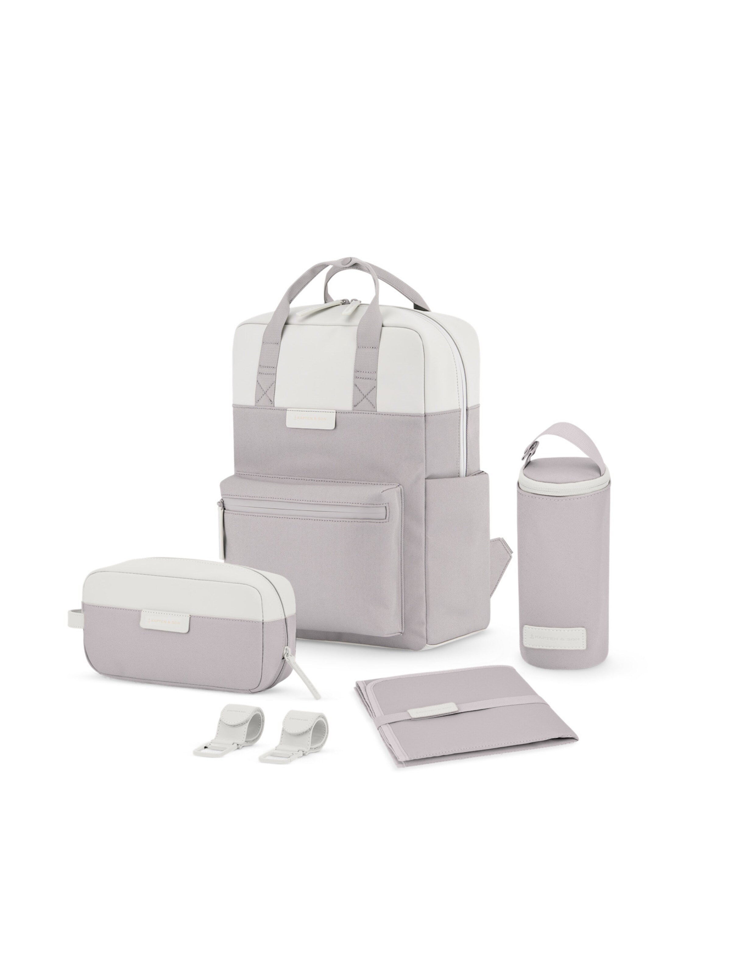 Kapten & Son Backpack 'Bergen Pro Diaper' in Grey: front