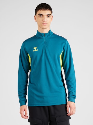 Hummel Athletic Sweatshirt 'AUTHENTIC' in Green: front