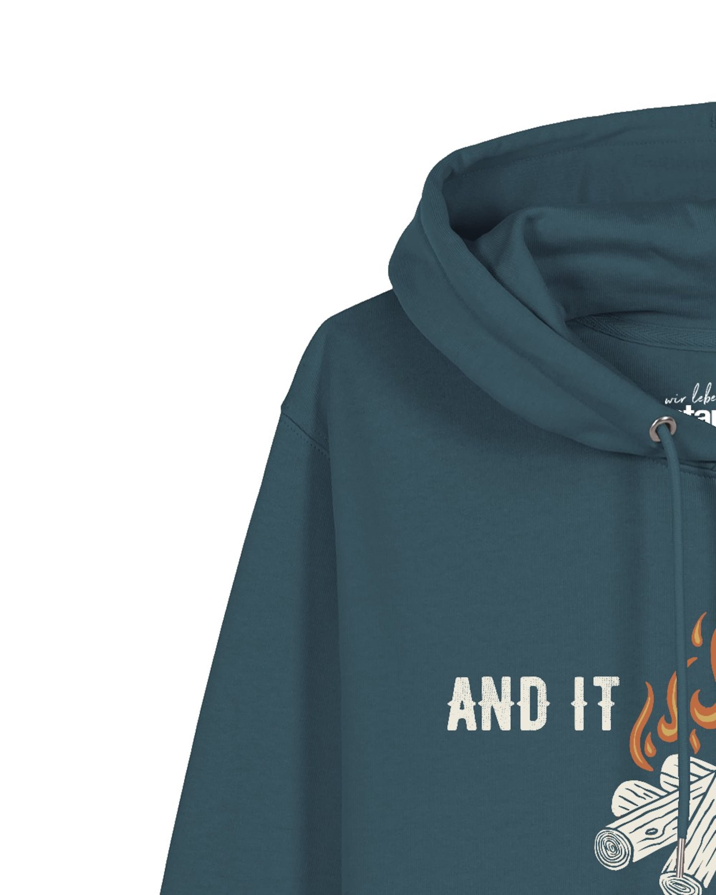 Watapparel Sweatshirt 'And it burns' in Blue