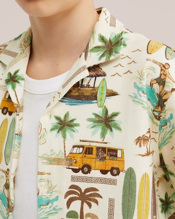 WE Fashion Средняя посадка Рубашка в Бежевый