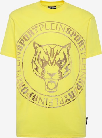 Plein Sport - Camisa 'Tiger' em amarelo: frente