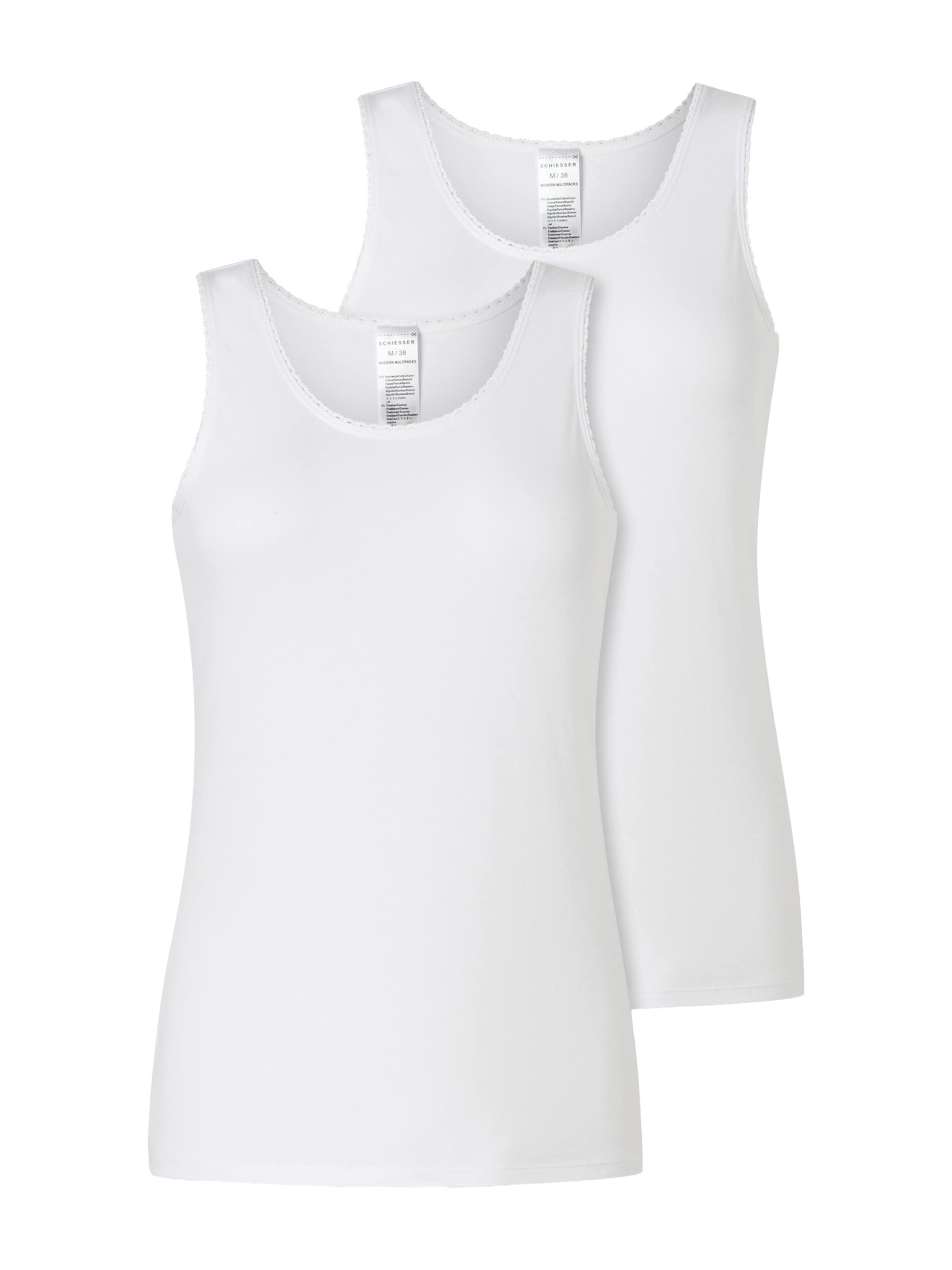 SCHIESSER Undertrøje ' Modern Multipacks ' i hvid: forside