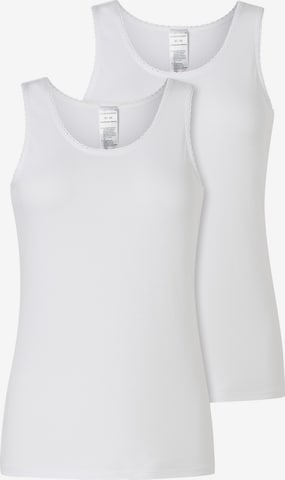 Maglietta intima ' Modern Multipacks ' di SCHIESSER in bianco: frontale