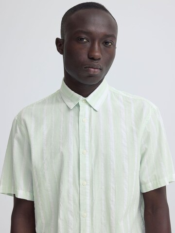 BLEND Regular Fit Kurzarmhemd ' BHAvik ' in Grün