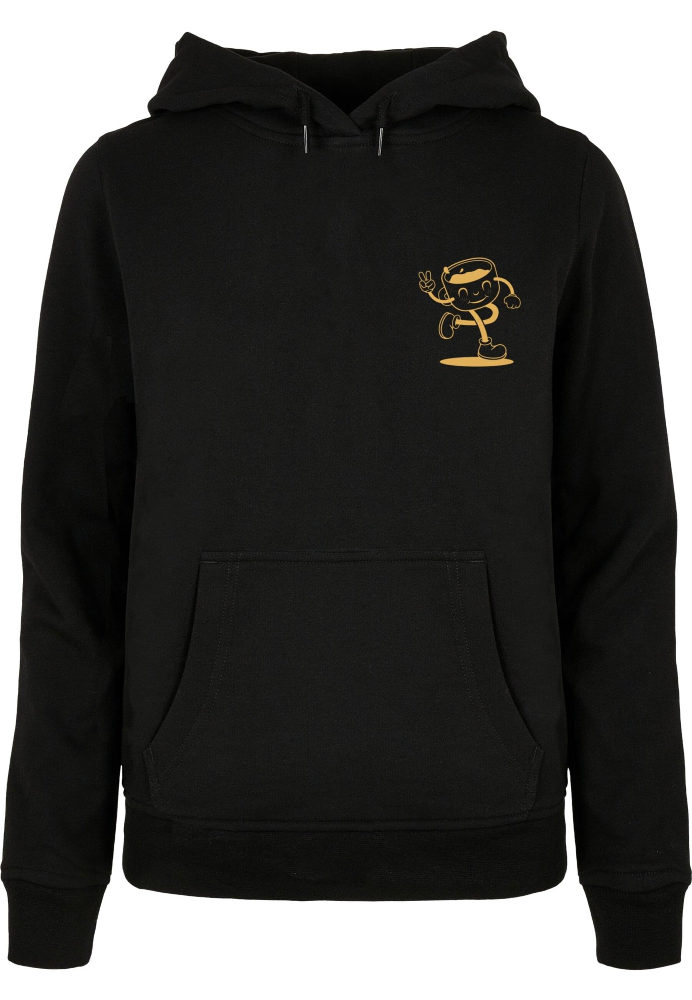 Merchcode Sweatshirt 'Espresso' in Schwarz: Vorderseite