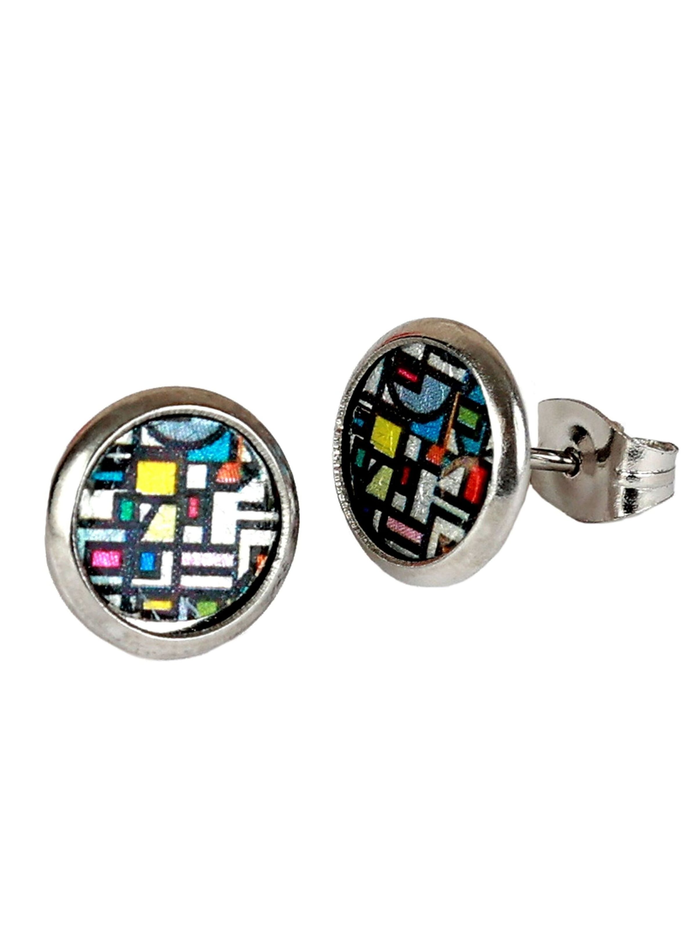 Boucles d'oreilles DeMarie en mélange de couleurs : devant