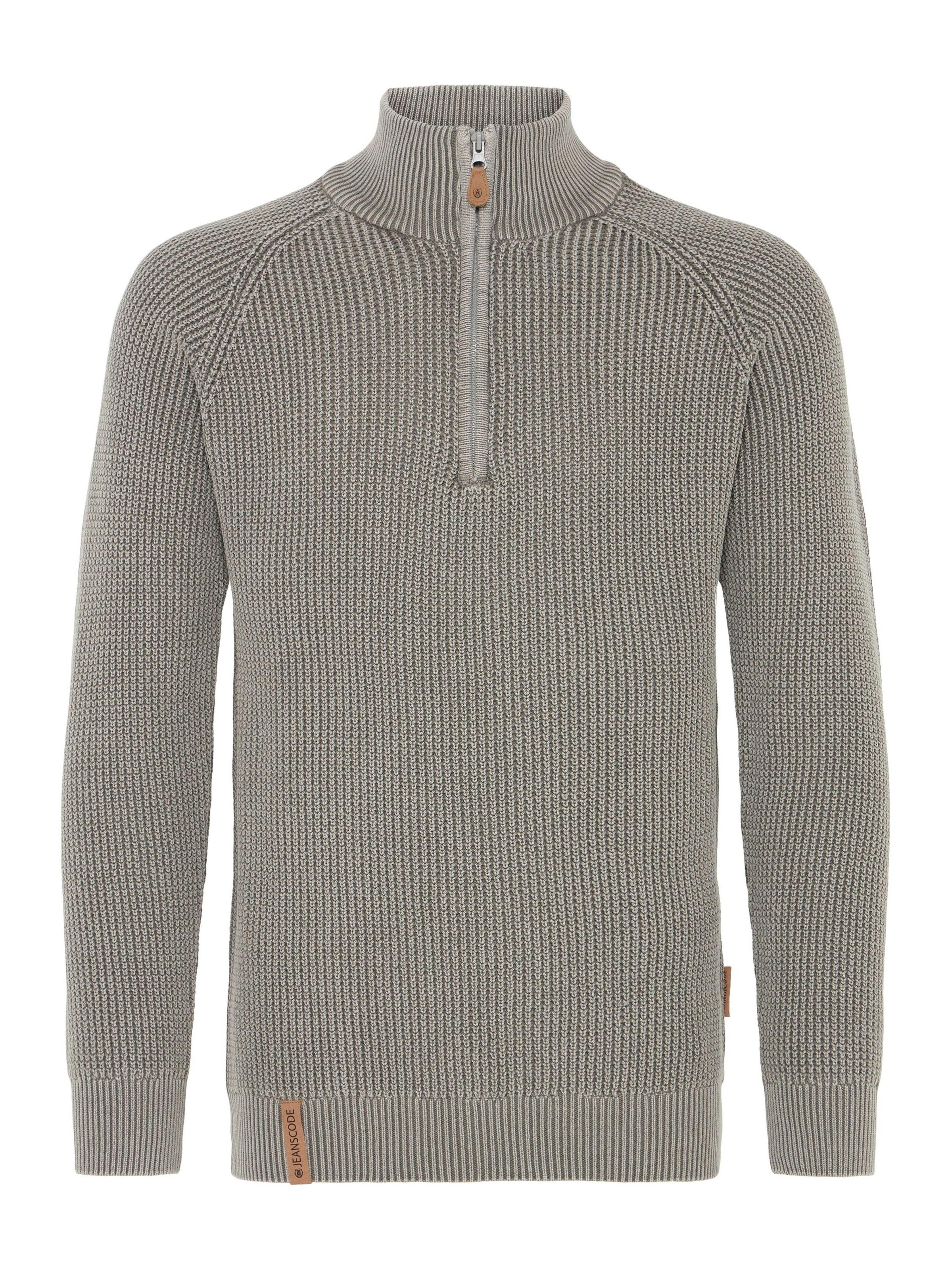 INDICODE JEANS - Pullover ' IDRocklyn ' em cinzento: frente