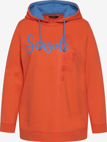 Ulla Popken Sweatshirt in Oranje: voorkant