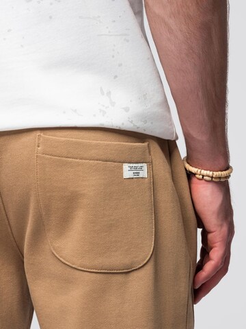 Ombre Tapered Broek in Bruin