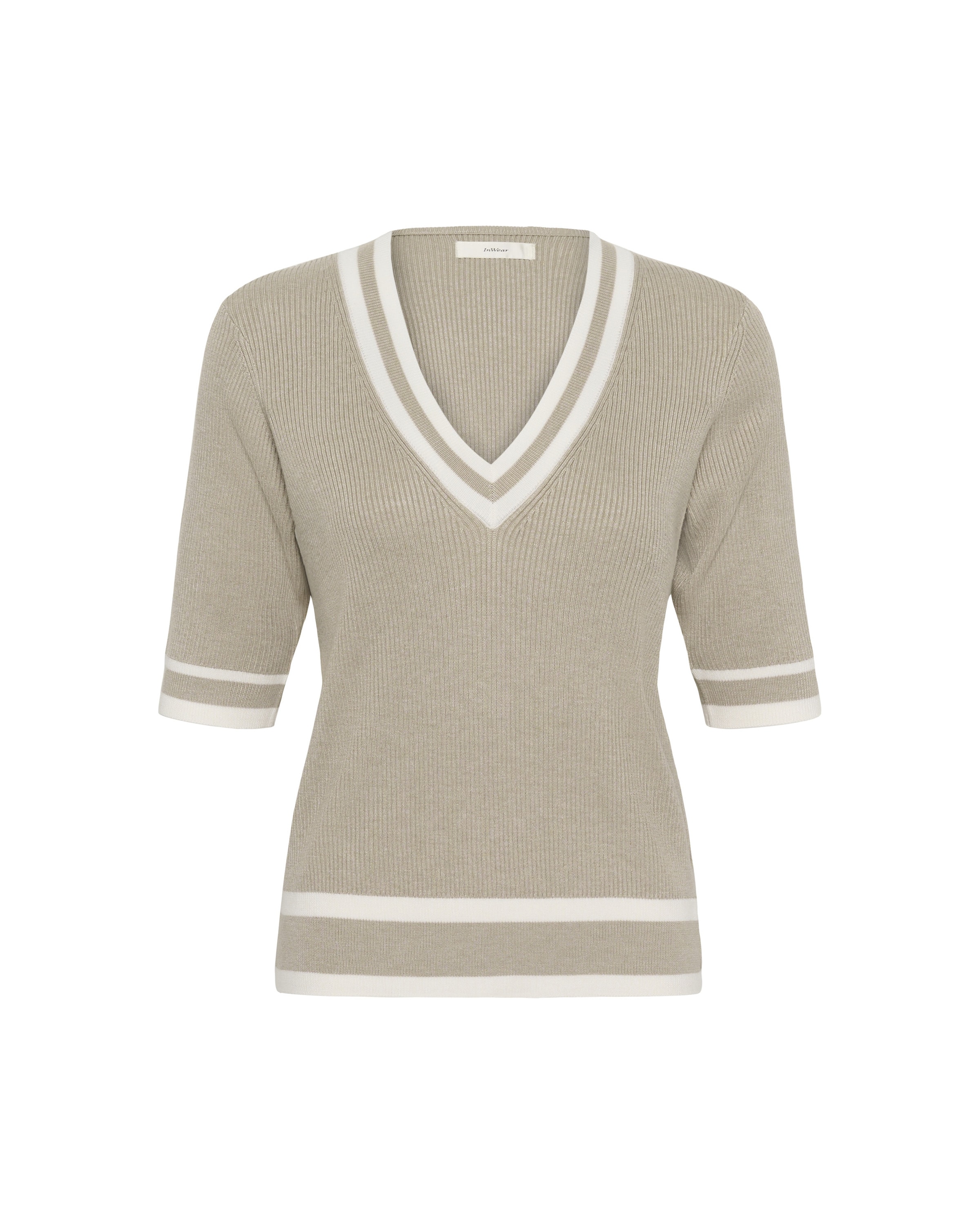 InWear Trui 'Leenah' in Beige: voorkant