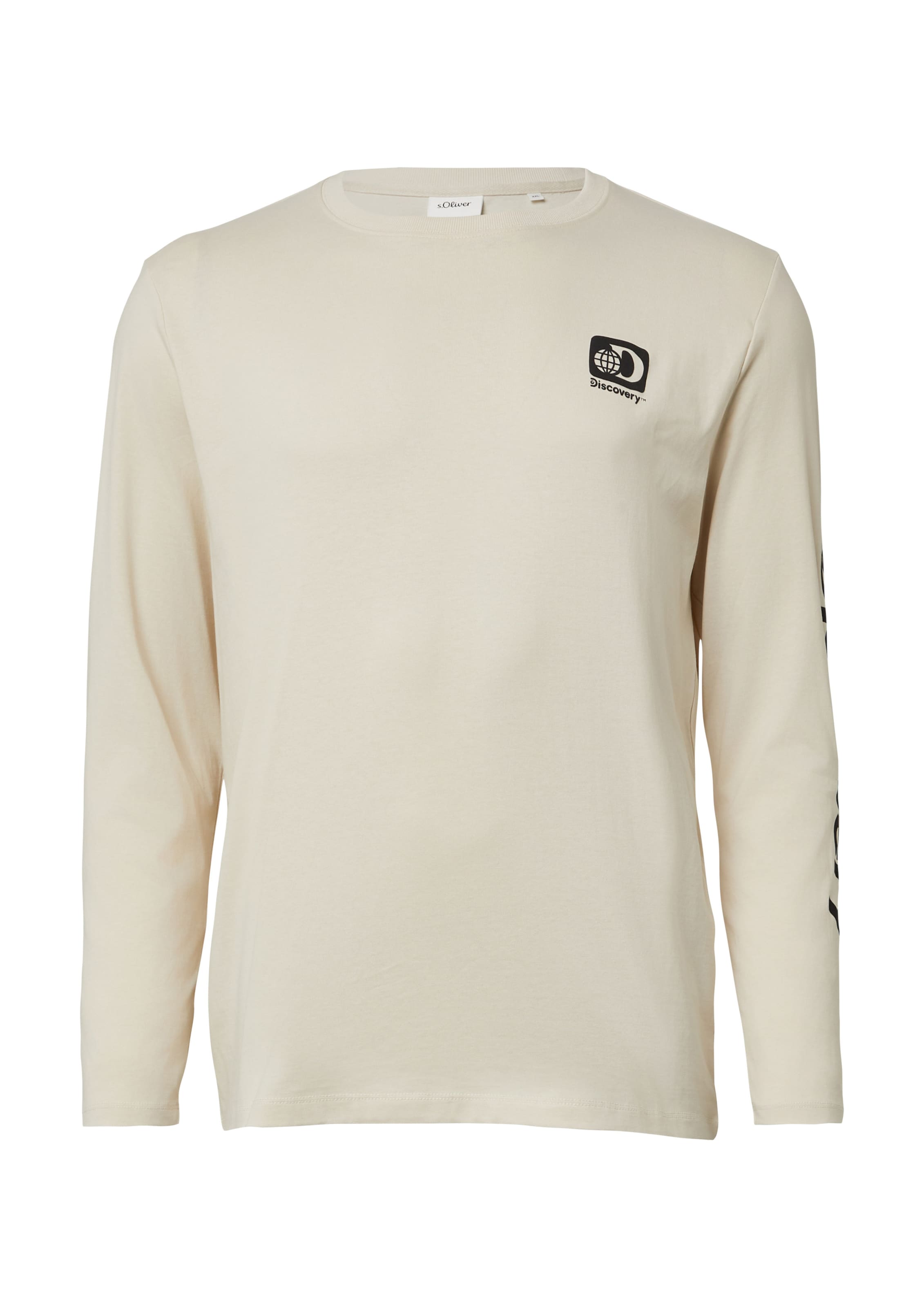 s.Oliver Men Big Sizes Shirt in Beige: Vorderseite