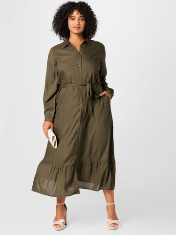 Robe-chemise 'Tamina' ABOUT YOU Curvy en vert