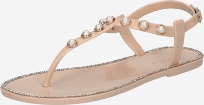 Flip-flops 'KANGA' Carvela by Kurt Geiger pe bej / auriu / alb perlă, Vizualizare produs