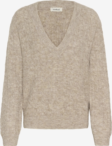 Pull-over 'SLVespera' SOAKED IN LUXURY en beige : devant