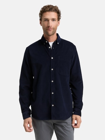 TOM TAILOR Regular fit Overhemd in Blauw: voorkant