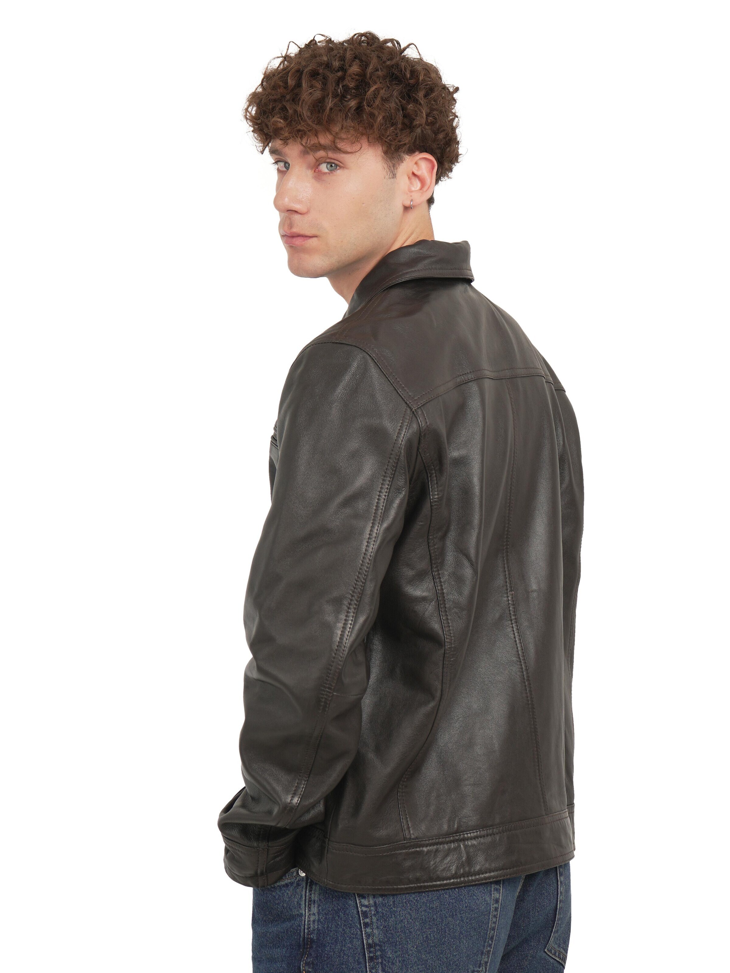 Giacca di mezza stagione 'Clean Line' di Chic and Clicks in marrone