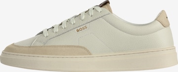 Baskets basses 'Kieran' BOSS en blanc : devant