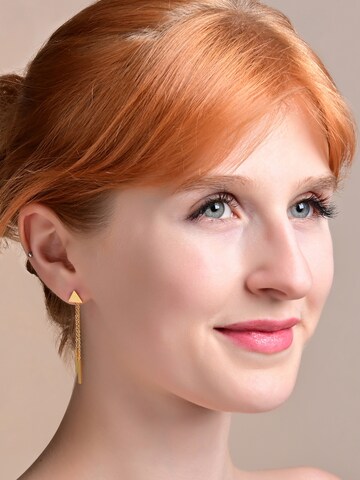Akzent Earrings 'Ladia, langlebig' in Gold: front