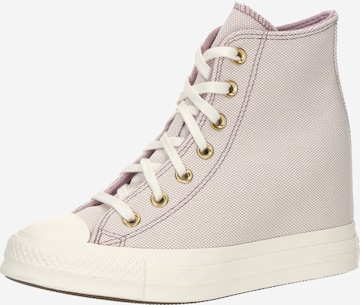 CONVERSE Korkeavartiset tennarit 'CHUCK TAYLOR ALL STAR WEDGE' värissä lila: etupuoli