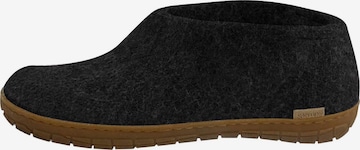 Glerups Hausschuh 'Honey' in Schwarz: Vorderseite