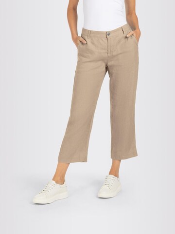 MAC Loose fit Pants 'Nora' in Beige: front