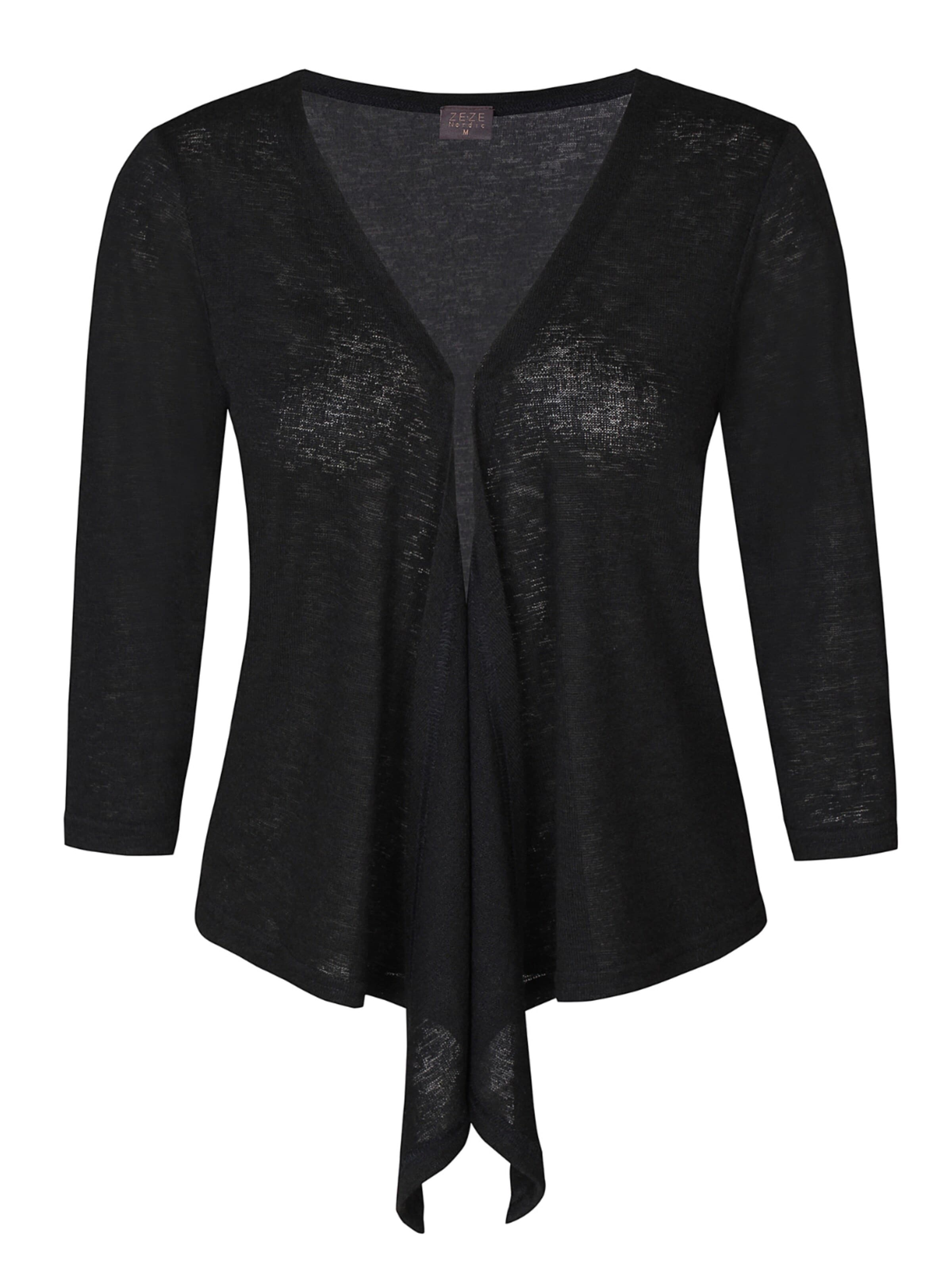 ze-ze Cardigan 'Stella 803' i sort: forside