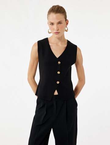 Koton Weste in Schwarz: Vorderseite