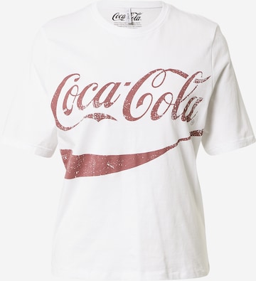 ONLY T-Shirt 'COCA COLA' in Weiß: predná strana