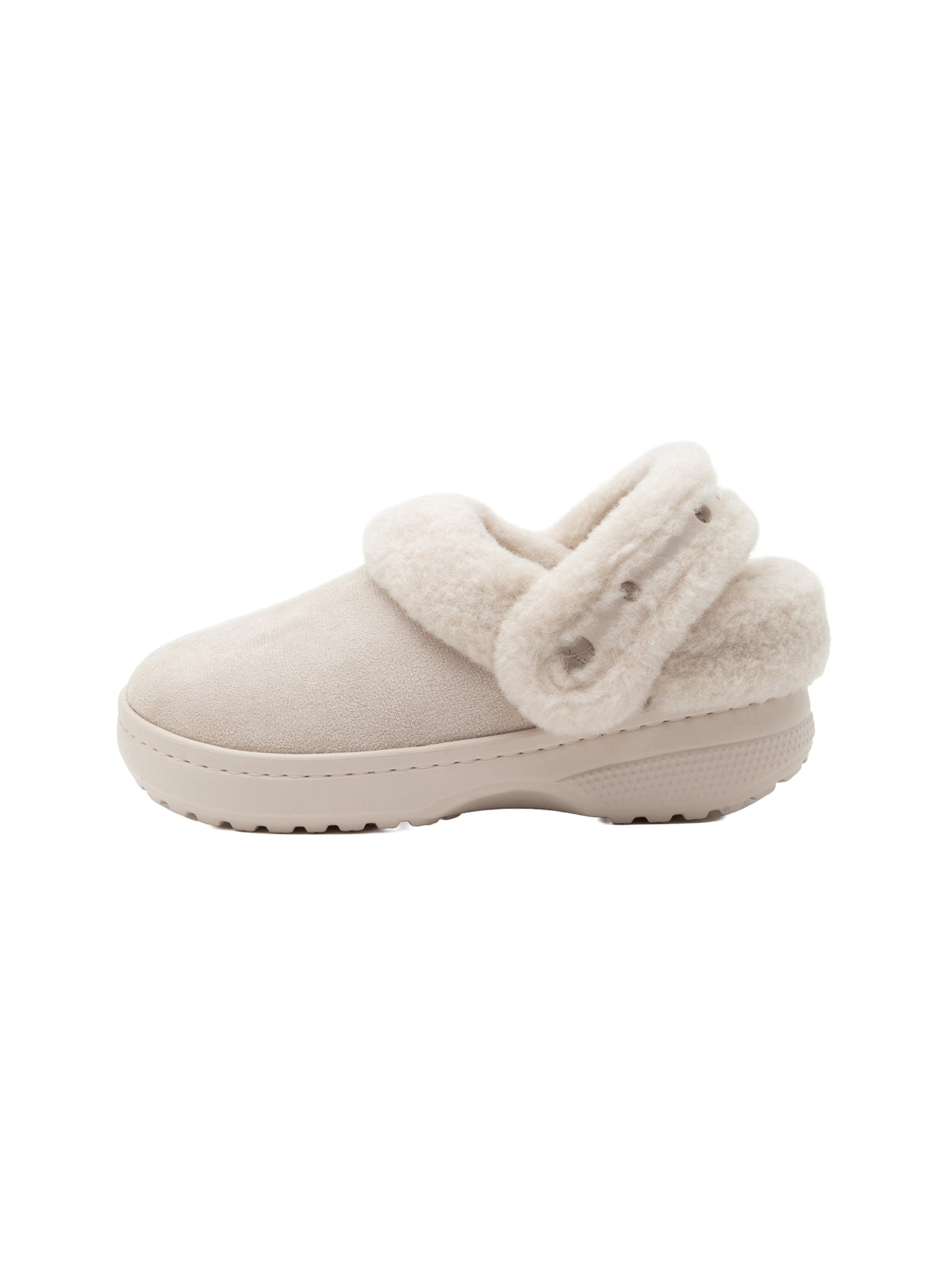 Crocs - Zuecos en beige: frente