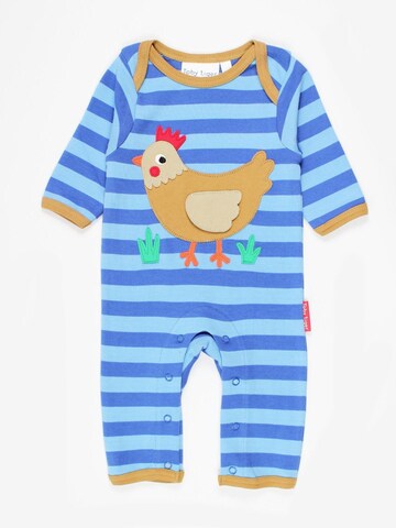 Toby Tiger Romper/Bodysuit 'Hühner' in Blue: front