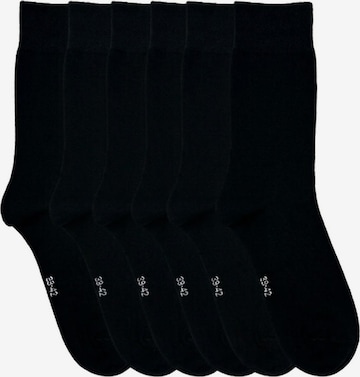 Chaussettes 'Sportsocken' El Sueno en noir : devant