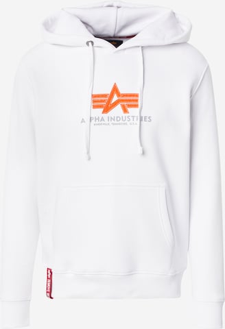 ALPHA INDUSTRIES Sweatshirt in White: front