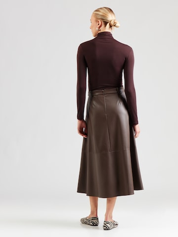 Jupe 'DOMINO' MM by Max Mara en marron