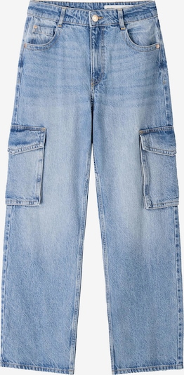 Bershka Cargofarkut värissä sininen denim, Tuotenäkymä