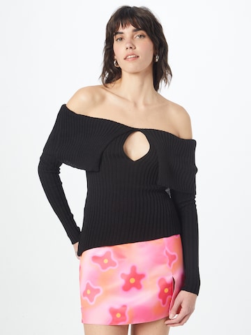 Pull-over Misspap en noir : devant