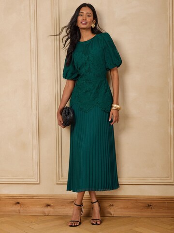 love & roses - Vestido de cocktail em verde