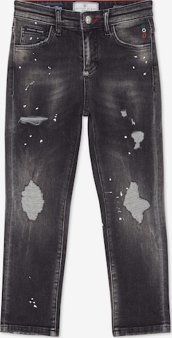 Philipp Plein - Vaquero 'Bulldogs' en gris: frente